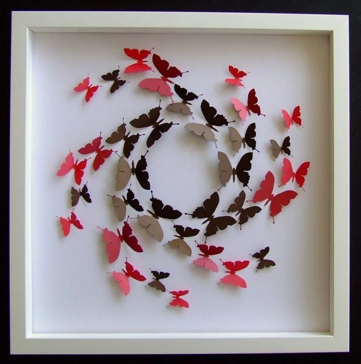 Поделки на стену своими руками фото I love the intricate paper artwork from family business Almond Tree Designs. Thi