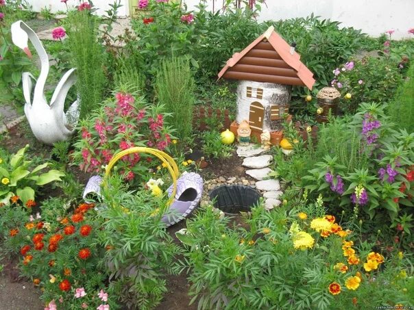 Поделки на участке фото #ПоделкиДляДачи Lovely garden! 2022 Все поделочки для дома и дачи ***А VK