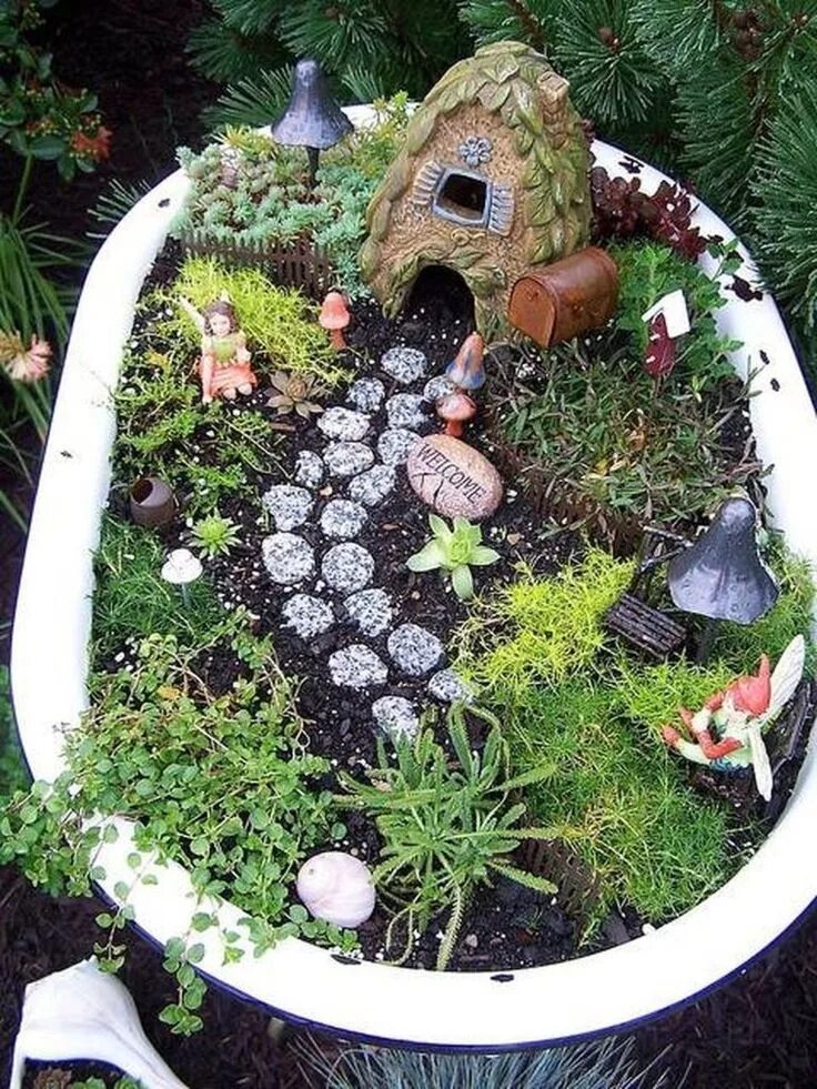 Поделки на участке фото 6 amazing tips for having a winter garden in your apartment Large fairy garden, 