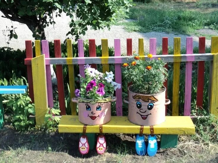 Поделки на участок своими руками фото оформление участка в детском саду своими руками летом: 13 тыс изображений найден