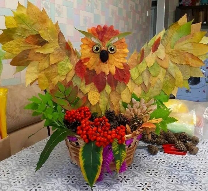 Поделки осенние в школу 4 класс фото Sova/owl Manualidades, Adornos, Fotos hermosas