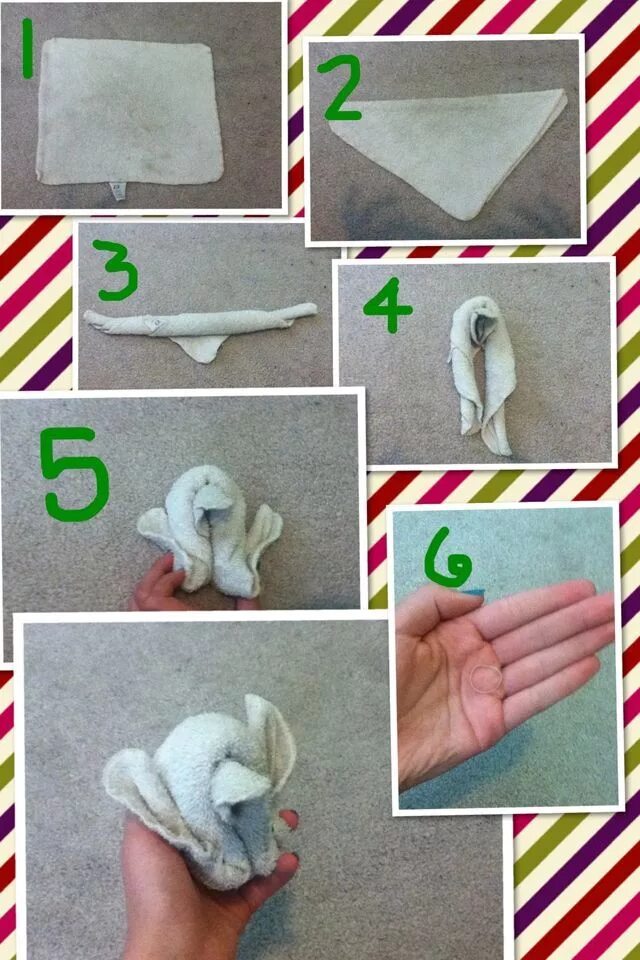 Поделки поэтапные фото How to Make an Origami Elephant from Toilet Paper