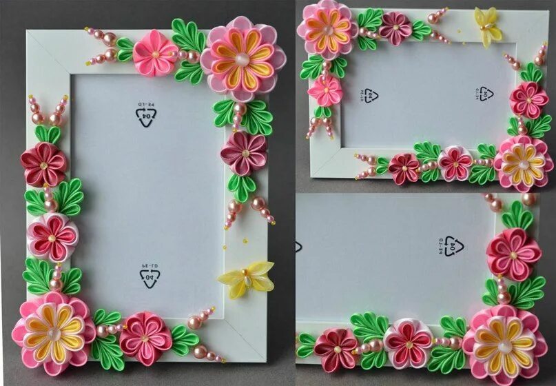 Поделки рамки для фото Pin by fatima on decoração para quarto de bebê Quilling designs, Flower crafts, 