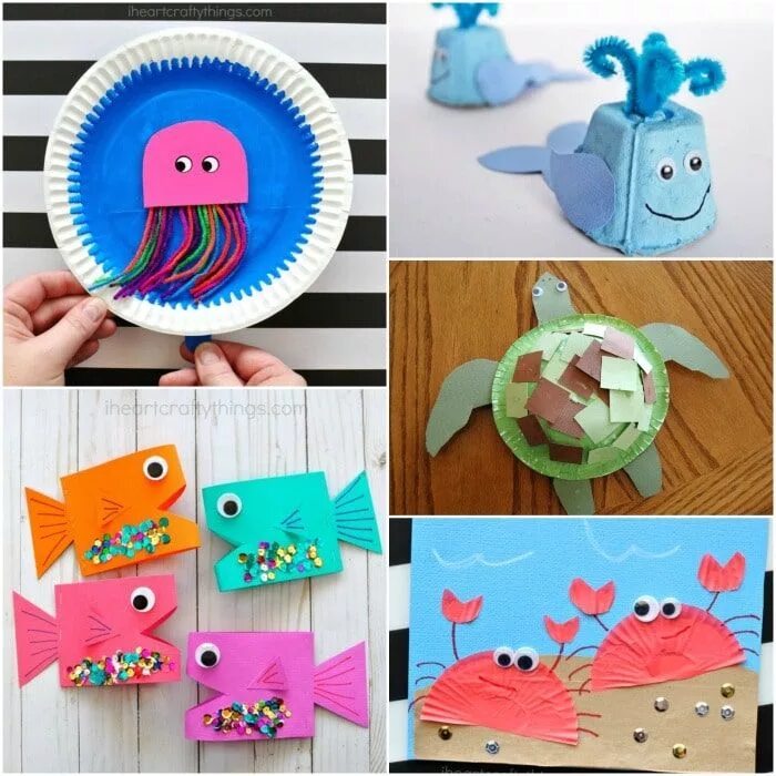 Поделки с детьми 6 лет фото Easy Summer Crafts for Kids -100+ Arts and Crafts Ideas for all ages Summer craf