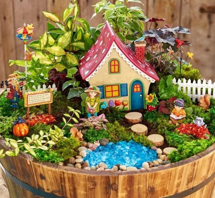 Поделки сада фото Pin de Lea Coble en Enchanting Fairy Gardens Jardín de hadas, Jardinería de hada