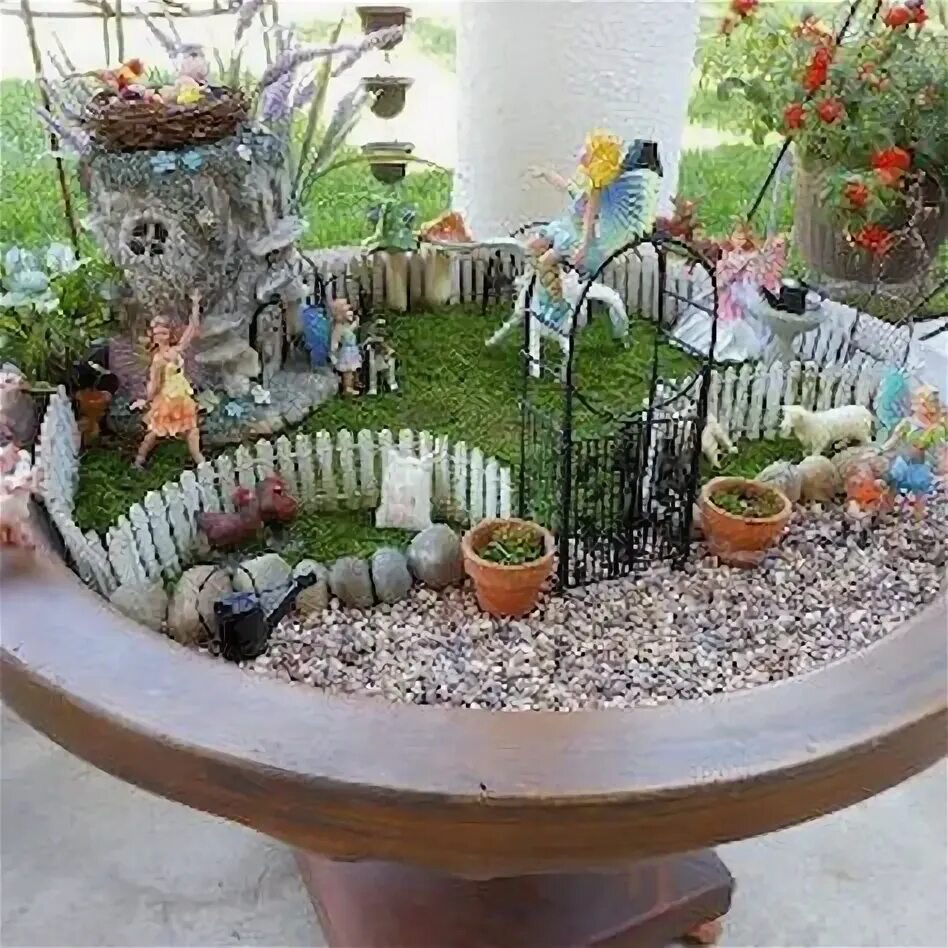 Поделки сада фото 10 популярных идей на тему "fairy garden bird bath" для вдохновения