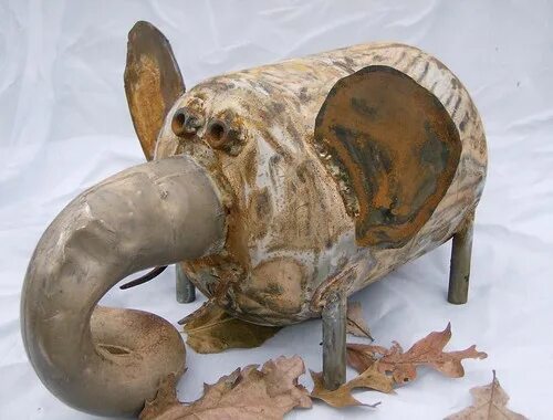 Поделки самоделки 2024 год Bills animals 014 Honda the elephant. His trunk was from a. Flickr