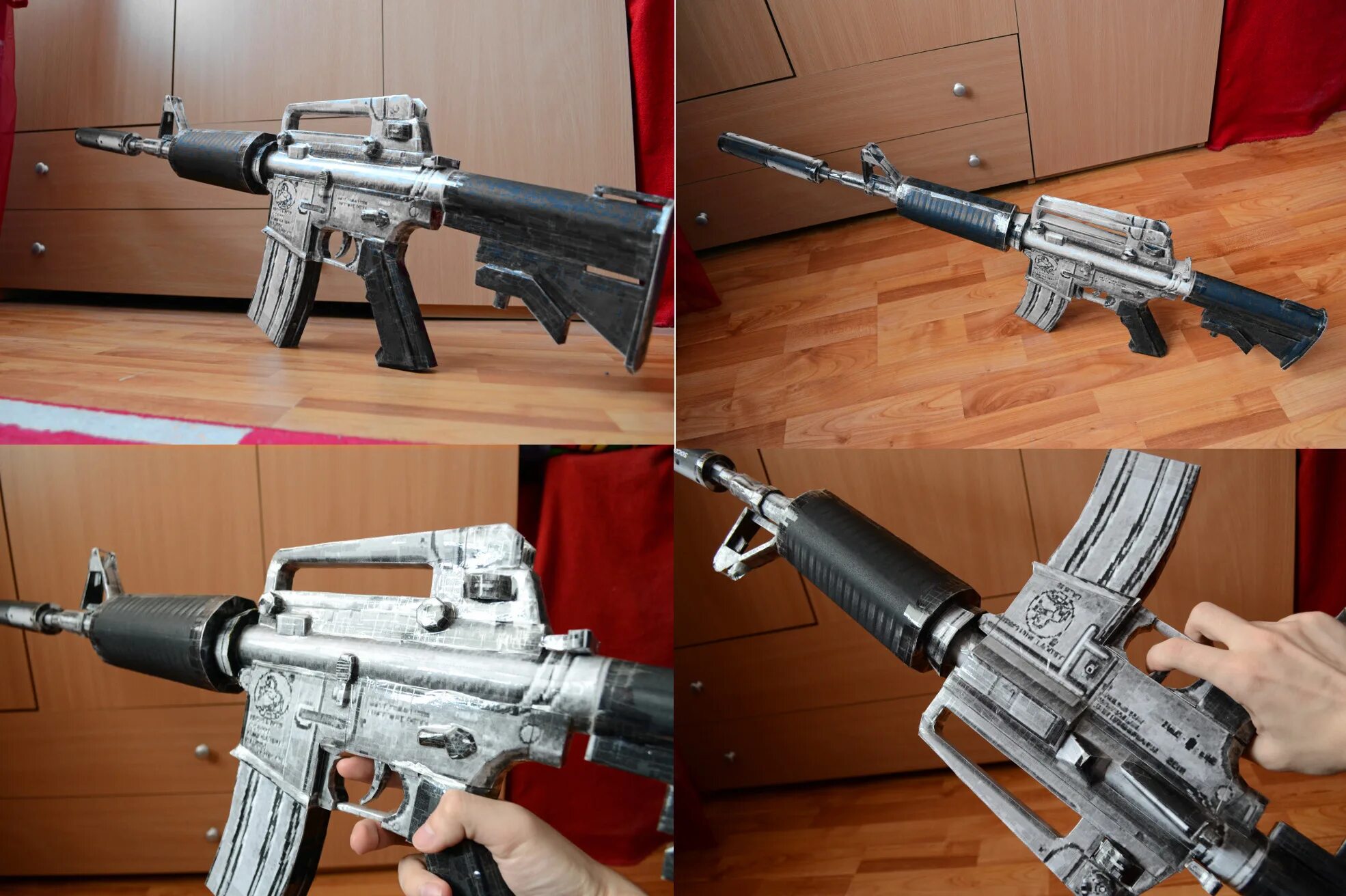 Поделки самоделки автомат Спільнота Steam :: :: Crossfire: M4A1-S Silver Papercraft