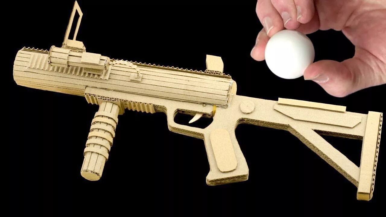 Поделки самоделки автомат How To Make Grena_de Launcher That SH00Ts From Cardboard - YouTube