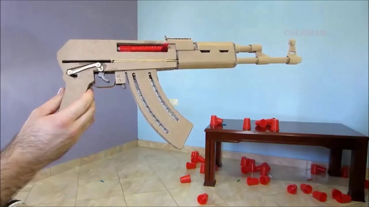Поделки самоделки автомат AK 47 - YouTube