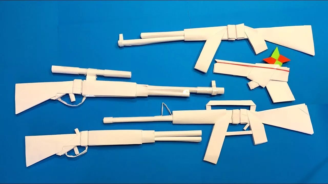 Поделки самоделки автомат из бумаги TOP 10 Origami Gun How to Make a Paper Gun/ Rifle/ Pistol/ Revolver/ Weapons DIY