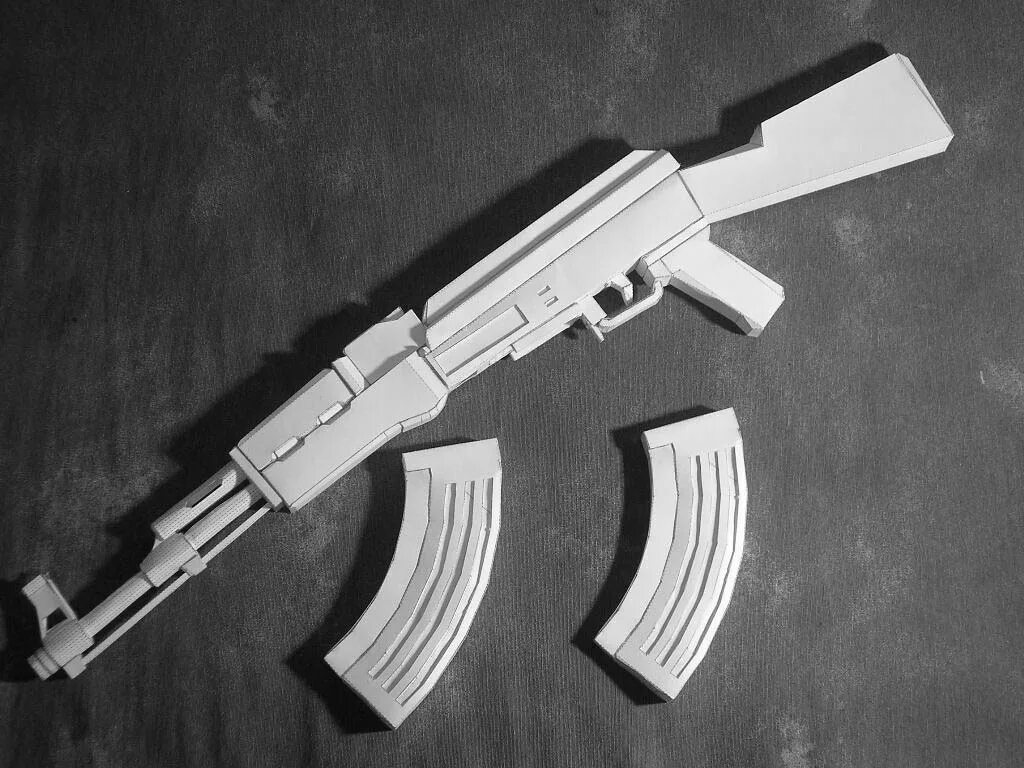 Поделки самоделки автомат из бумаги Papercraft/Ak-47 Copyright © 2009 Armable V3ct0R Design? Flickr