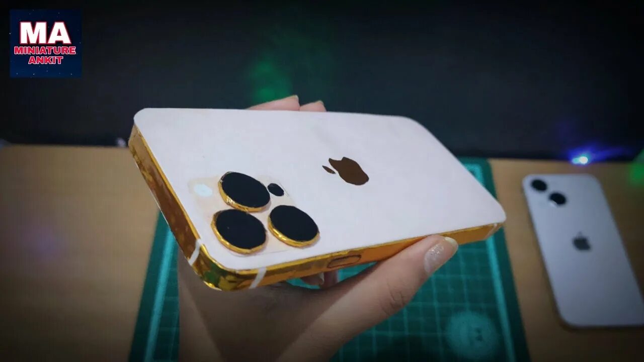 Поделки самоделки айфон iPhone 13 Pro How to make iPhone 13 Pro from cardboard Gold iPhone 13 Pro - YouT
