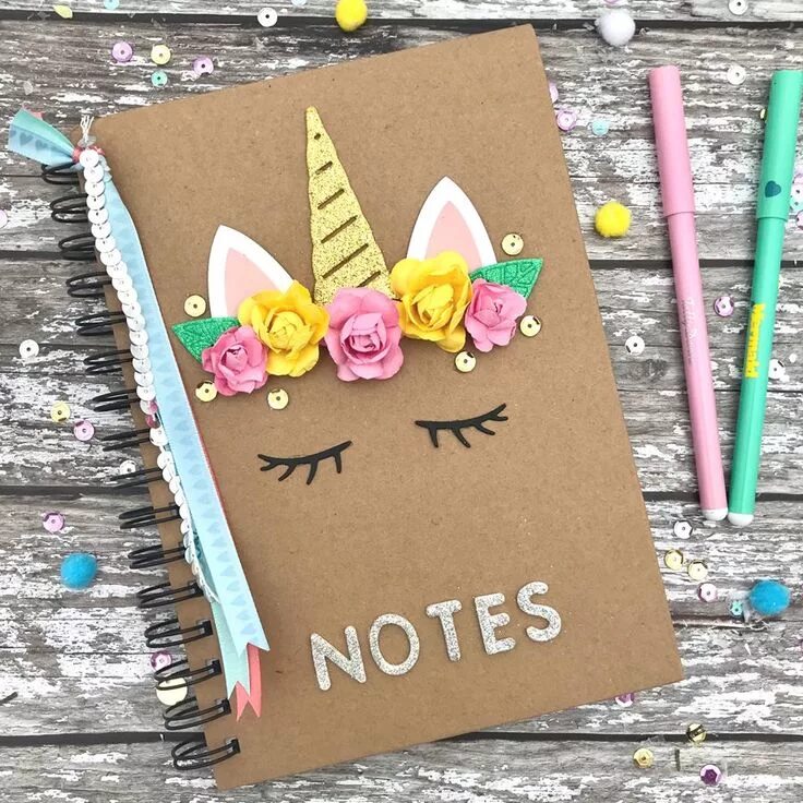 Поделки самоделки блокнот Unicorn notebook Unicorn crafts, Hobbies & crafts, Unicorn gifts