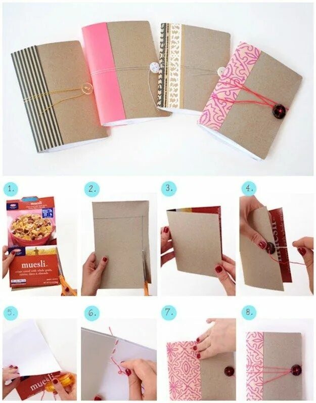 Поделки самоделки блокнотики DIY: 10 increíbles formas de reutilizar tus cajas de cereal - Mujer de 10: Guía 