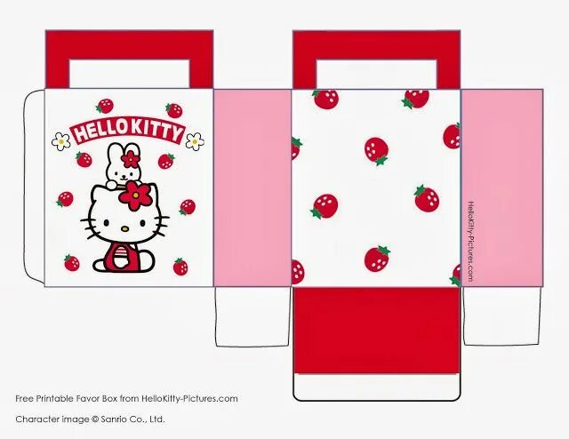 Поделки самоделки бокс Hello Kity Birthday Free Printable Party Boxes. - Oh My Fiesta! in english Hello