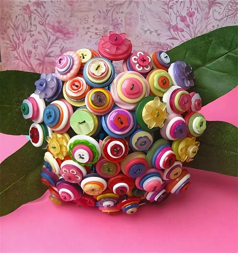 Поделки самоделки для бабушки button bouquet Artesanías con botones, Ramo de botones, Artesanías bonitas