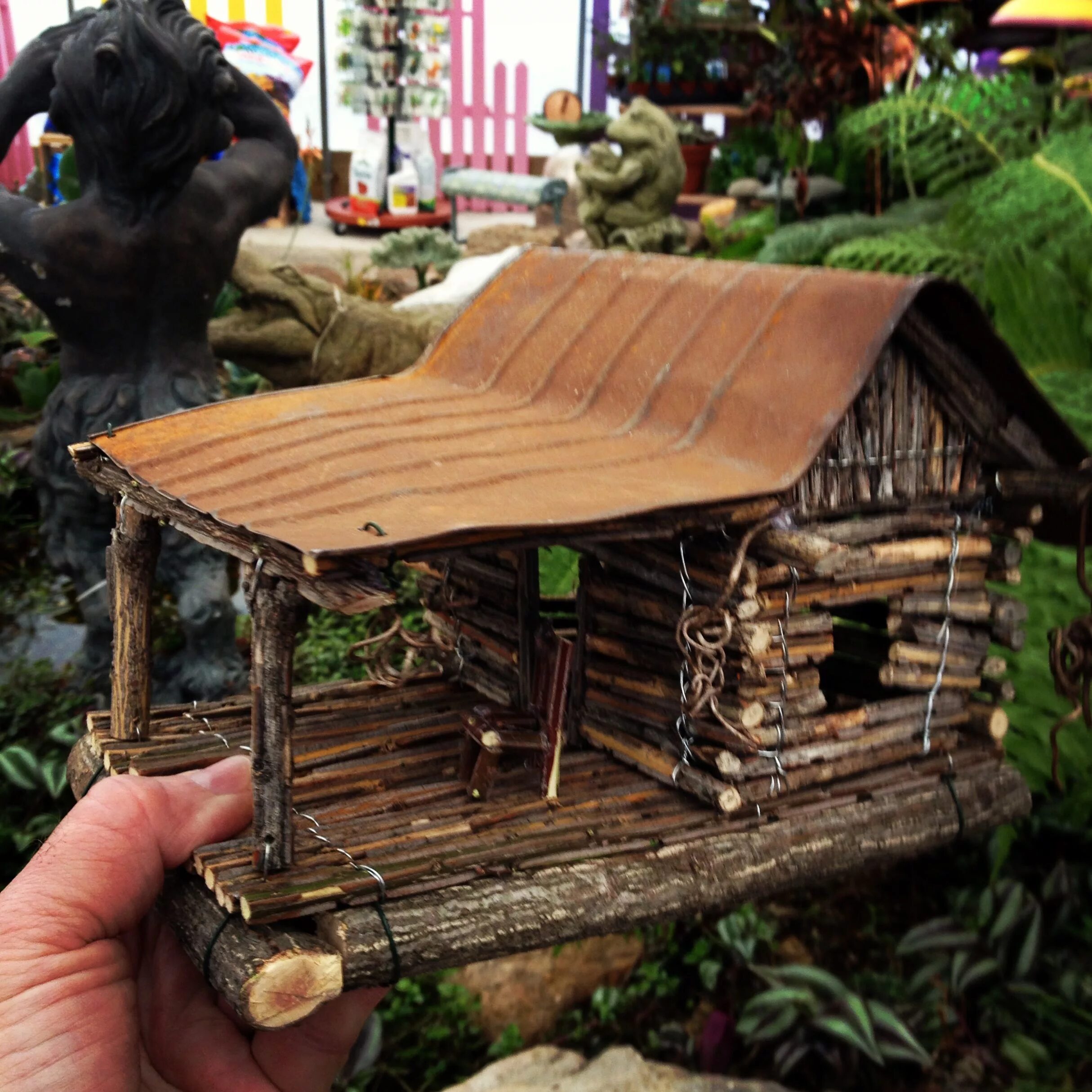 Поделки самоделки домик Hand made country fairy house Fairy garden houses, Fairy garden diy, Miniature f
