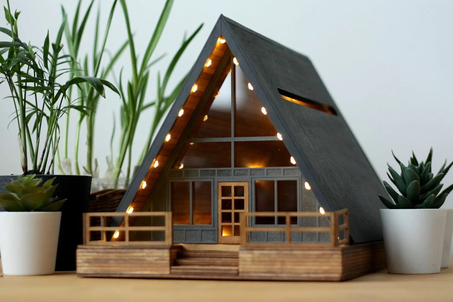 Поделки самоделки домик A frame house в интернет-магазине Ярмарка Мастеров по цене 10000 ₽ - NP974RU Дом