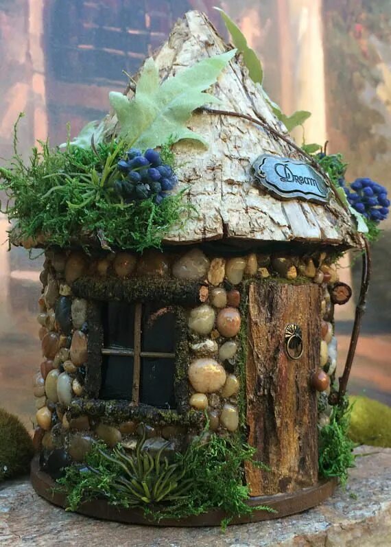 Поделки самоделки домик Fairy House / Fairy Garden House/ Outside Fairy House/ Fairy Cottage Fairy garde