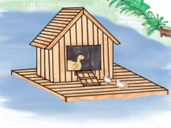 Поделки самоделки домик для уточки How To Build a Floating Duck House Entenhaus, Vogelhaus ideen, Hühnerstall bauen