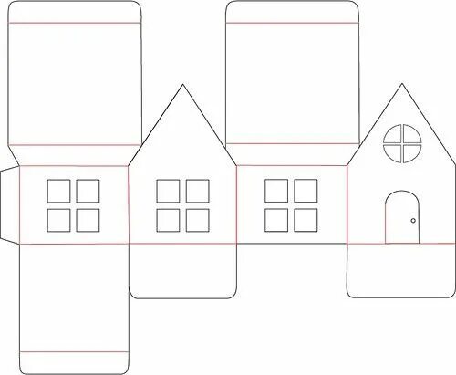 Поделки самоделки домик из бумаги Paper House The Craft Chop Paper house diy, Paper house template, Christmas pape