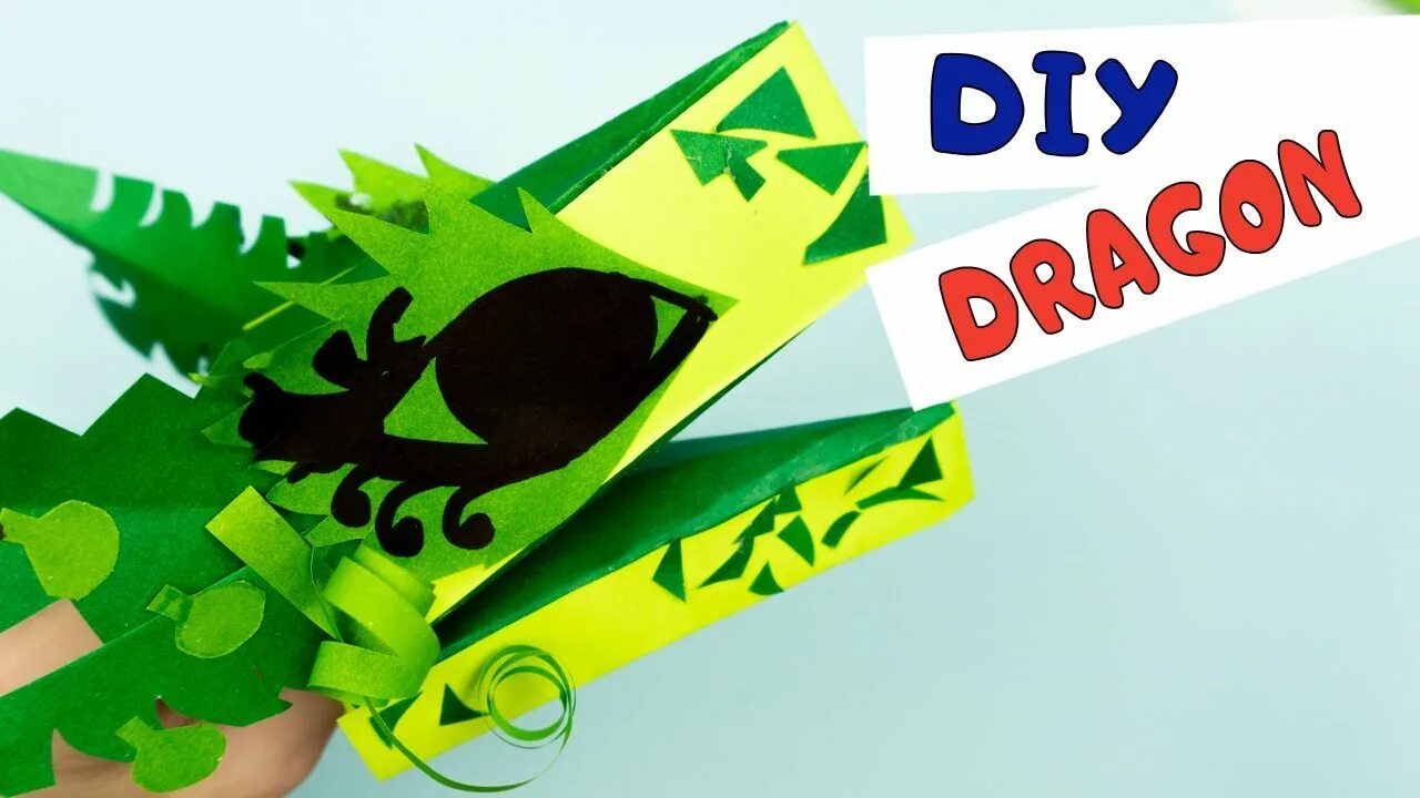Поделки самоделки дракон из бумаги Easy DIY Paper Dragon Puppet TikTok / How I MADE a DRAGON PUPET / DIY Тик-Ток др