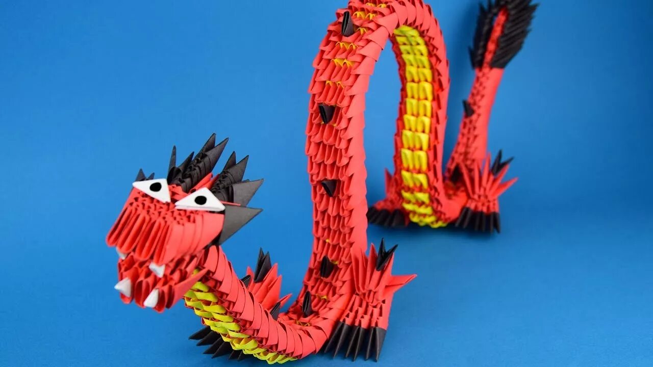 Поделки самоделки дракон из бумаги How to make a paper dragon origami 3D DIY Tutorial - YouTube