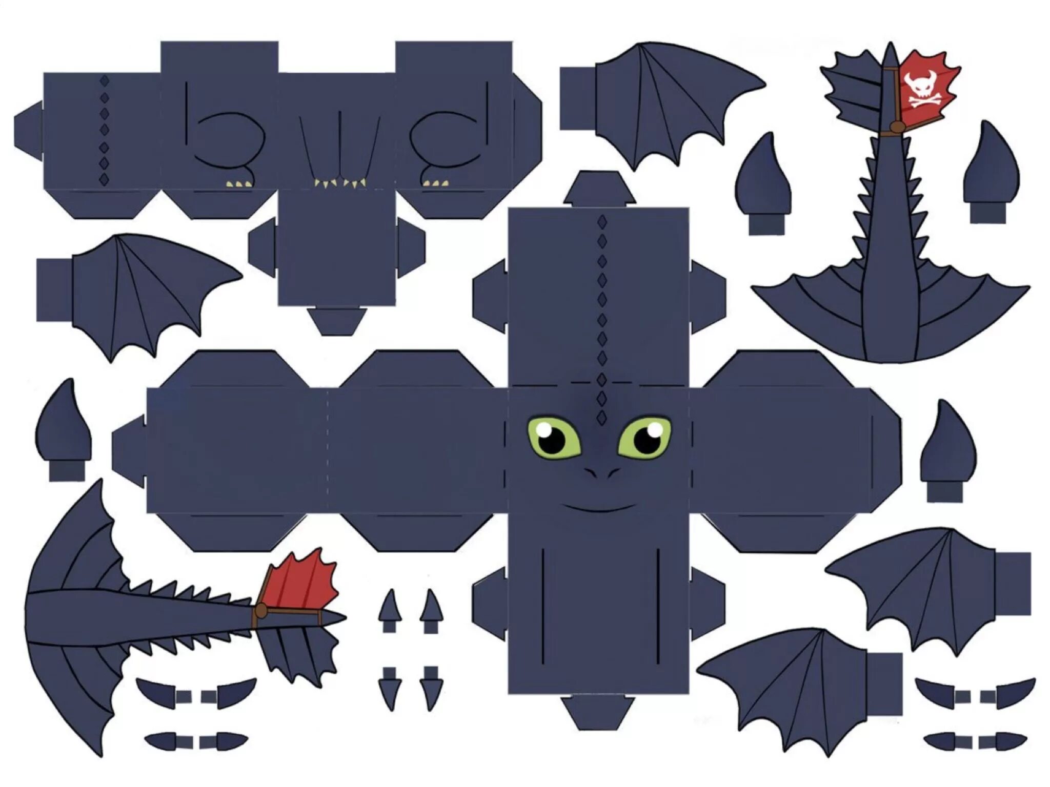 Поделки самоделки дракон из бумаги Skládanka Fiesta del dragón, Pokemon de papel, Cómo entrenar a tu dragón