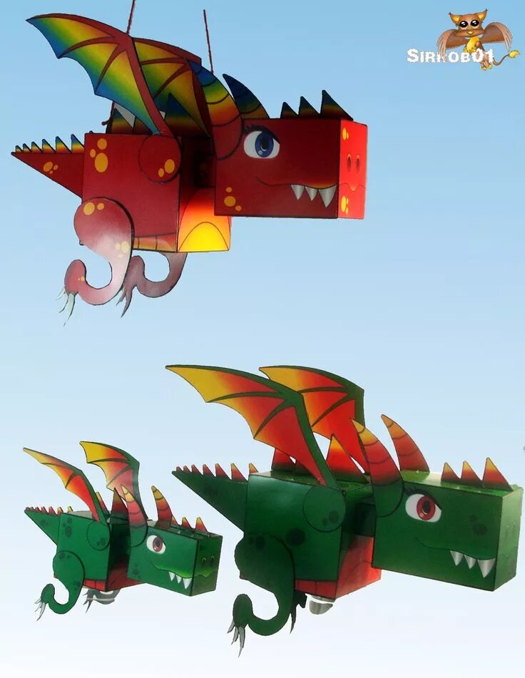 Поделки самоделки дракон из бумаги Kuboid Dragon Paper Toy Dragon crafts, Paper crafts for kids, Castle crafts