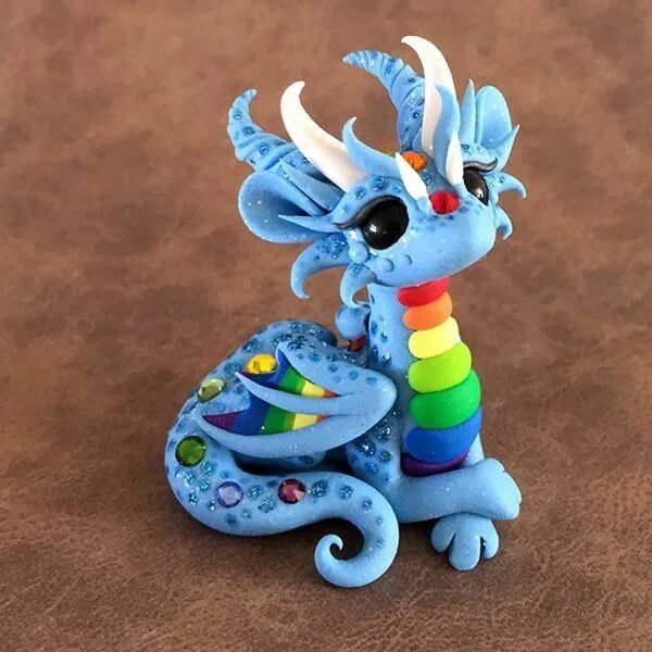 Поделки самоделки дракончики Polymer clay dragon, Clay dragon, Cute clay