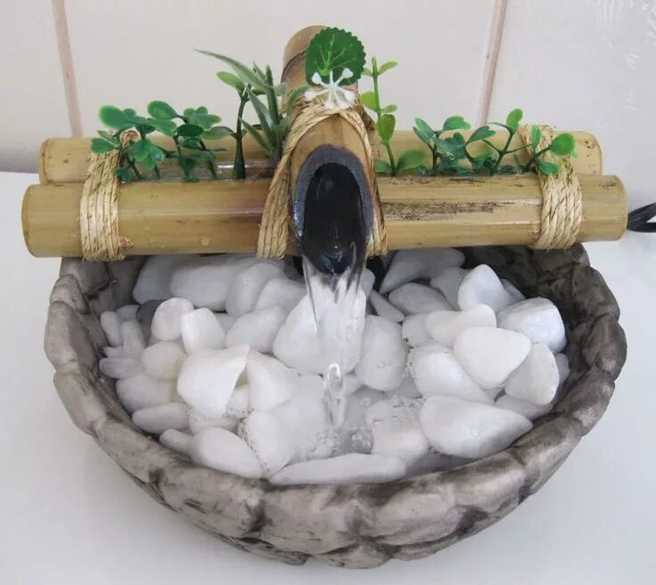 Поделки самоделки дзен Mini zen garden, Bamboo fountain, Tabletop fountain
