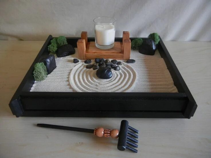Поделки самоделки дзен Pin de Linda en Jardin zen miniature Decoración de unas, Jardines zen, Jardin ze