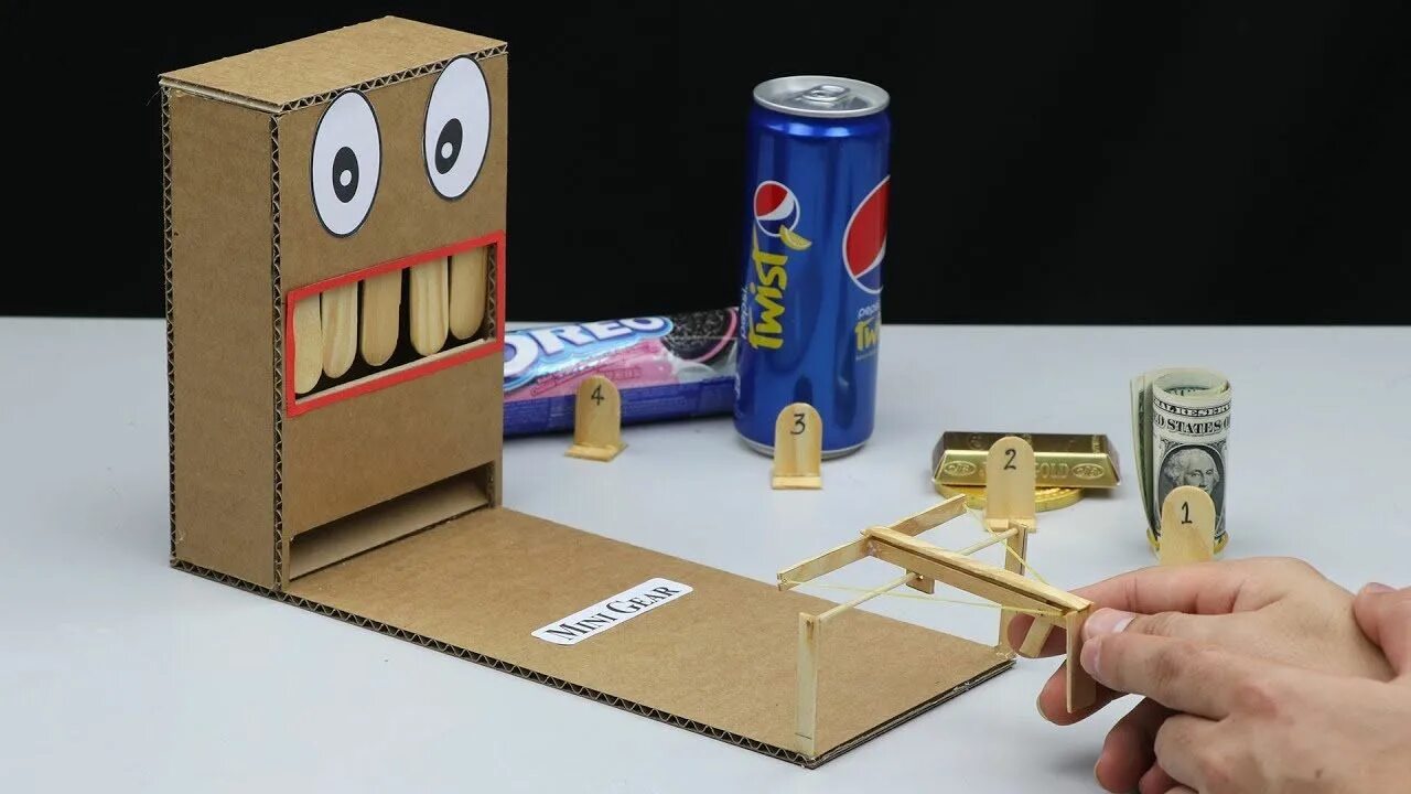 Поделки самоделки фокусы Pin en Cartón y papel