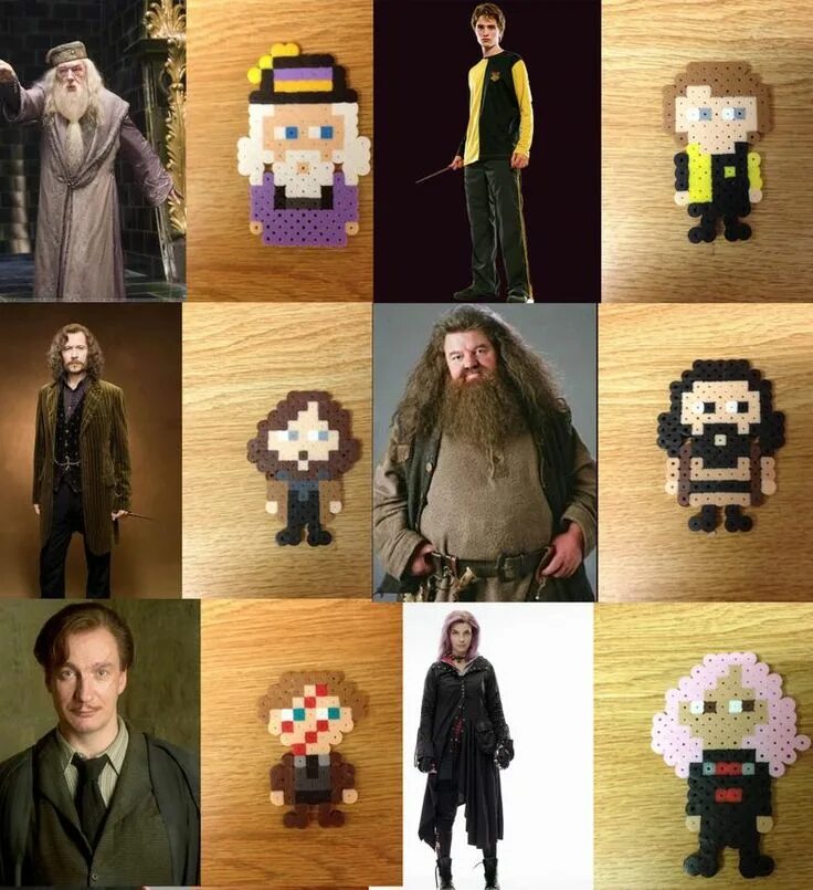 Поделки самоделки гарри поттер Harry Potter personnages Perler Bead Pin/aimant/porte-clés Etsy Perles à tisser,