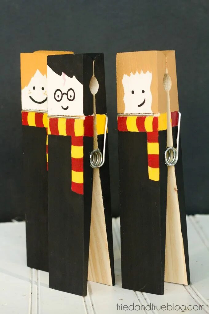 Поделки самоделки гарри поттер Harry Potter XL Clothespins Harry potter bookmark, Harry potter gifts, Harry pot