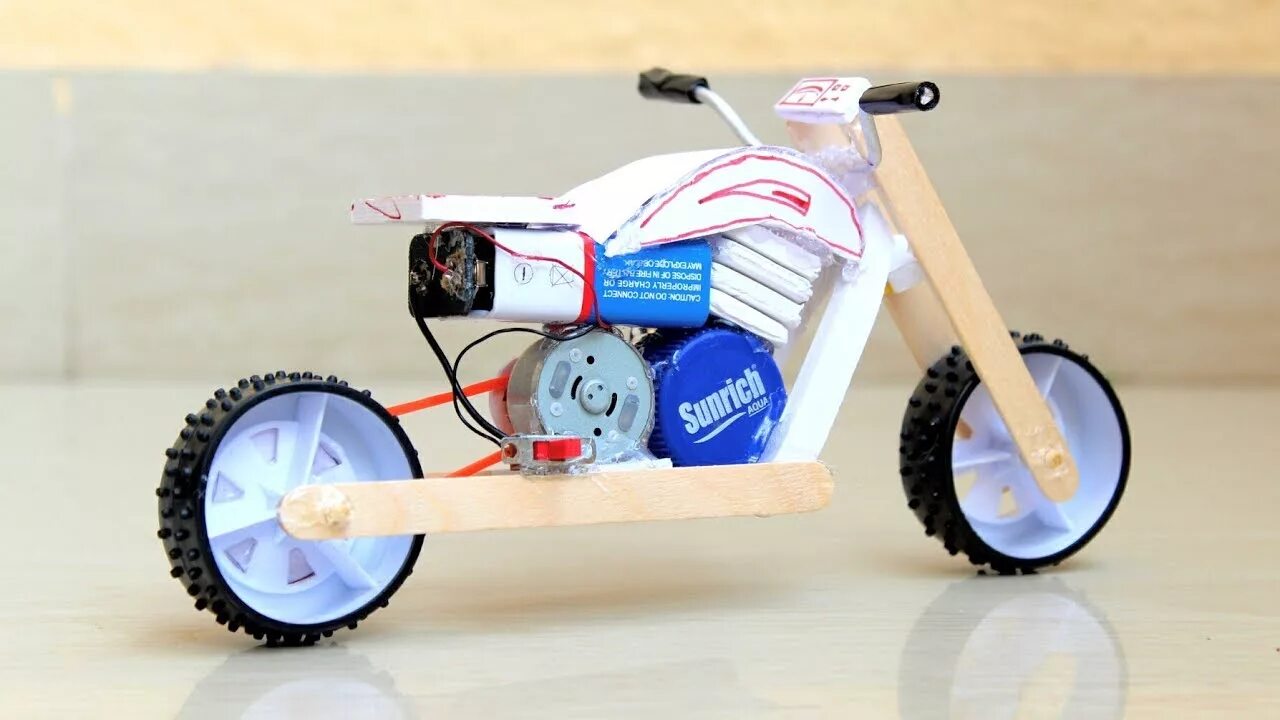 Поделки самоделки игрушки Awesome DIY bike - How to make - YouTube