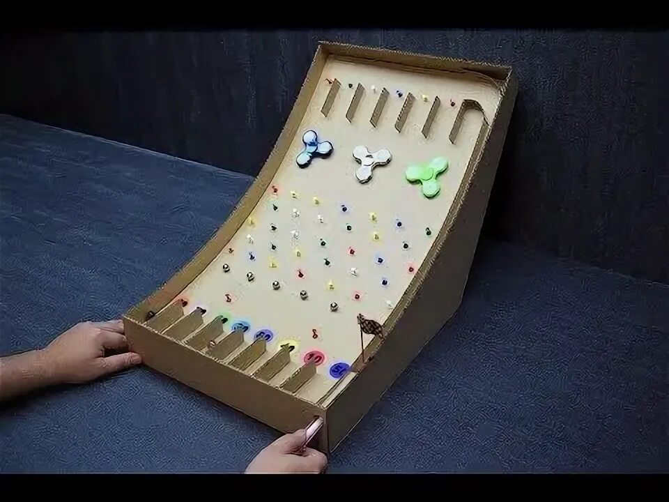 Поделки самоделки игры DIY Cardboard Ball Game