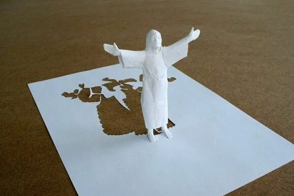 Поделки самоделки из белой бумаги Amazing Paper Art Using One Piece of Paper by Peter Callesen - PjLightHouse.com 
