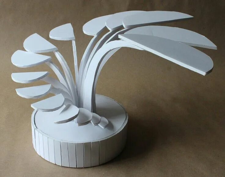Поделки самоделки из белой бумаги Pin su INSPIRACIÓN Scultura astratta, Espositori, Scultura