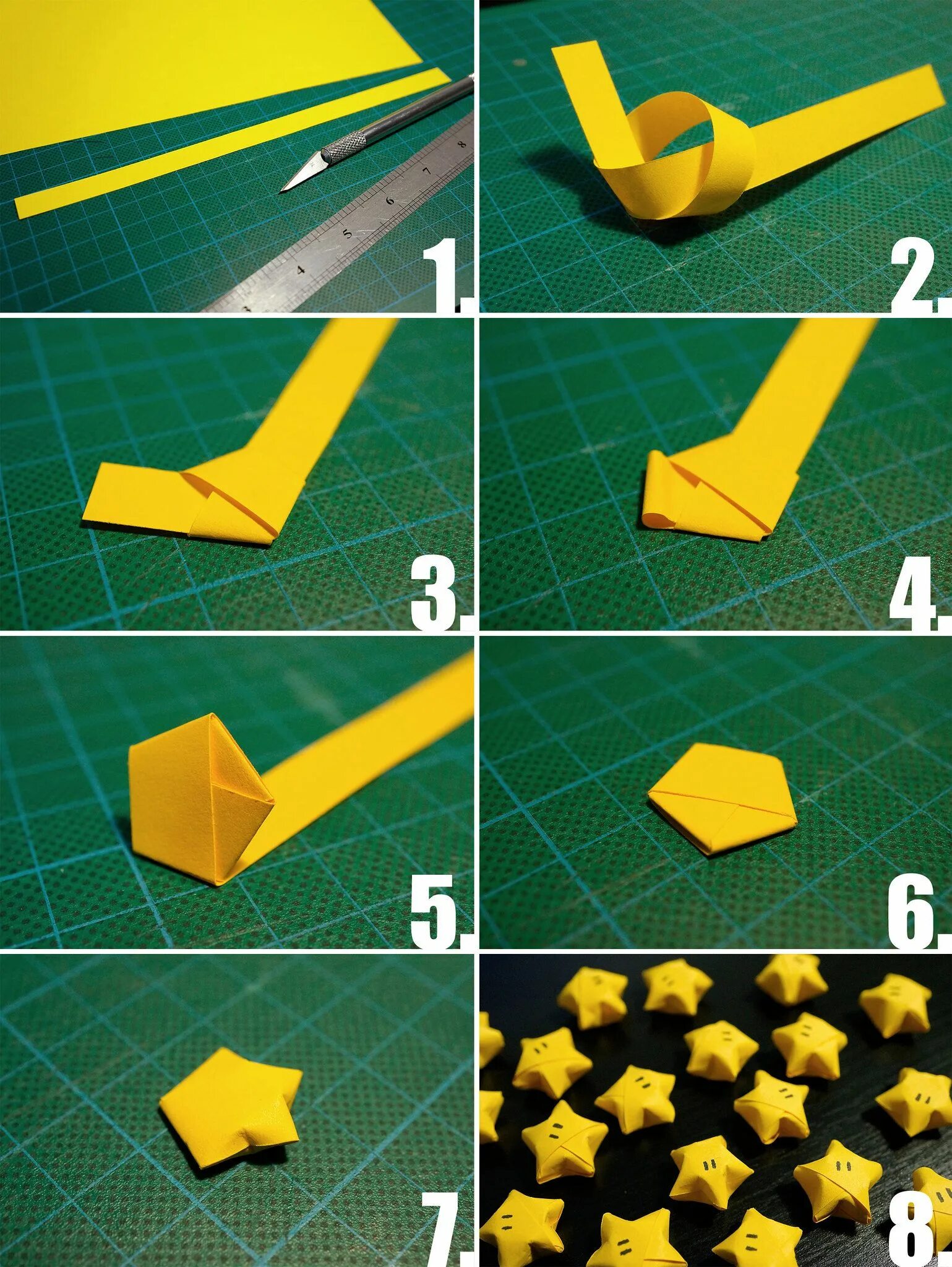 Поделки самоделки из бумаги без клея Tutorial: Lucky Origami Nintendo Stars Origami crafts, Geek crafts, Paper crafts