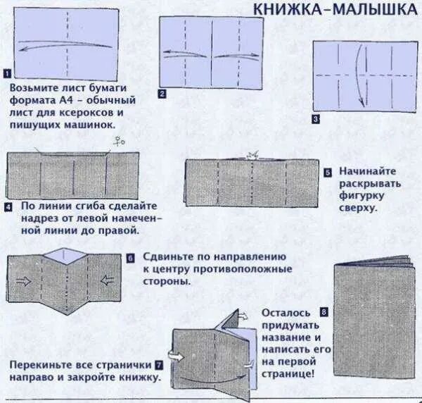 Поделки самоделки из бумаги книга Книжка малышка своими руками - мастер-классы