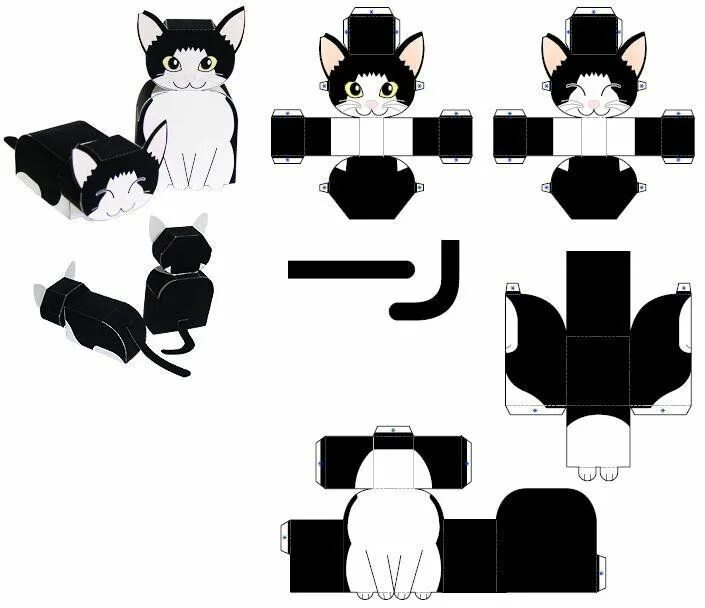 Поделки самоделки из бумаги котики � � � � #18 - � � � � � � � � �. - KroshkaSju Paper doll template, Paper toys, P