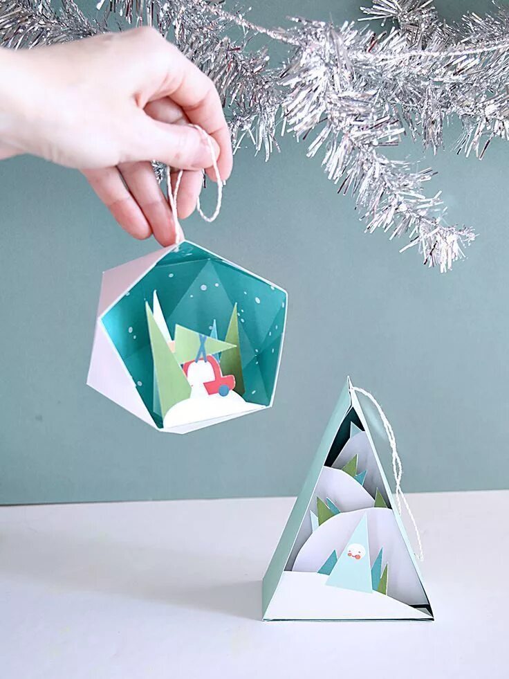 Поделки самоделки из бумаги на новый год Through the Woods Ornaments - 2 pack Рождественские поделки, Рождественские идеи