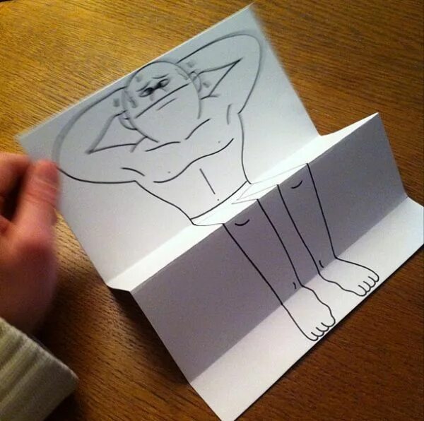 Поделки самоделки из бумаги открытка des dessins et des pliages de papier par HuskMitNavn - 2Tout2Rien Paper illustra