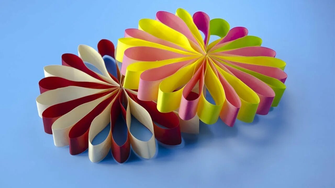 Поделки самоделки из цветной бумаги Easy Paper Flowers - DIY Simple paper crafts - YouTube