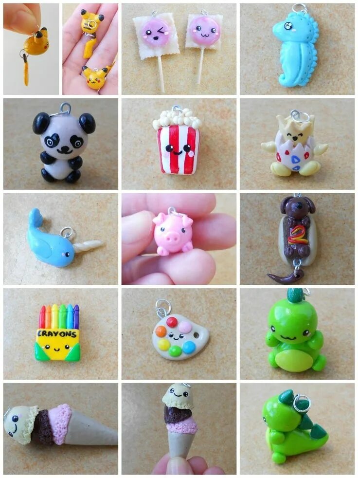 Поделки самоделки из воздушного пластилина Pin on Fimo Polymer clay crafts, Clay crafts, Diy clay crafts