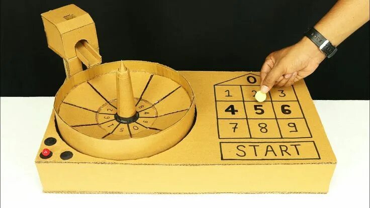 Поделки самоделки как сделать игру How To Make Casino Roulette Game from Cardboard at Home Roulette game, Roulette,