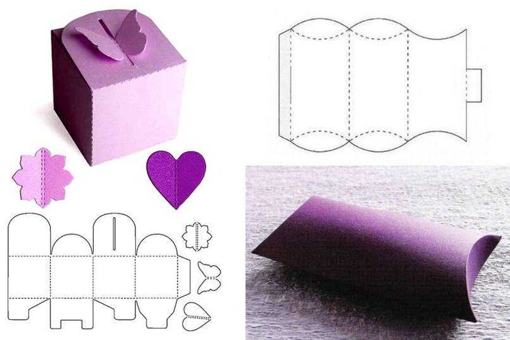 Поделки самоделки как сделать коробочку из бумаги Paper Treasure Chest Template E85 Gift box template, Gift tag template, Cupcake 