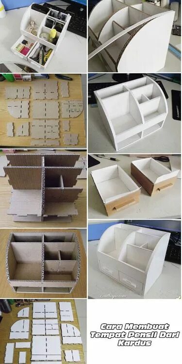 Поделки самоделки как сделать органайзер lamparas in 2024 Easy paper crafts diy, Cardboard crafts diy, Diy storage boxes